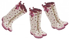 heart patterned wellies